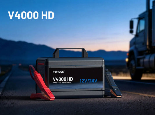 TOPDON USA Adds V4000 HD to Popular Jump Starter Series