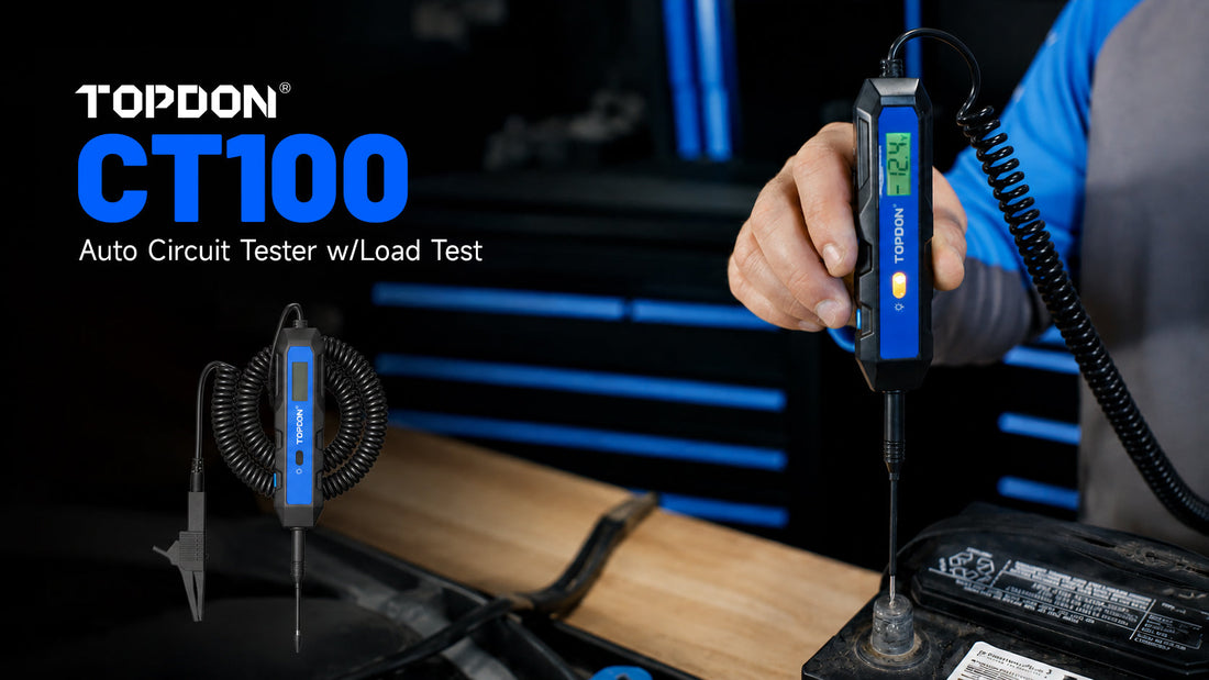 TOPDON USA’s New CT100 Circuit Tester Offers Advanced, Reliable Electrical Diagnosis for Cars, Trucks and Motorcycles