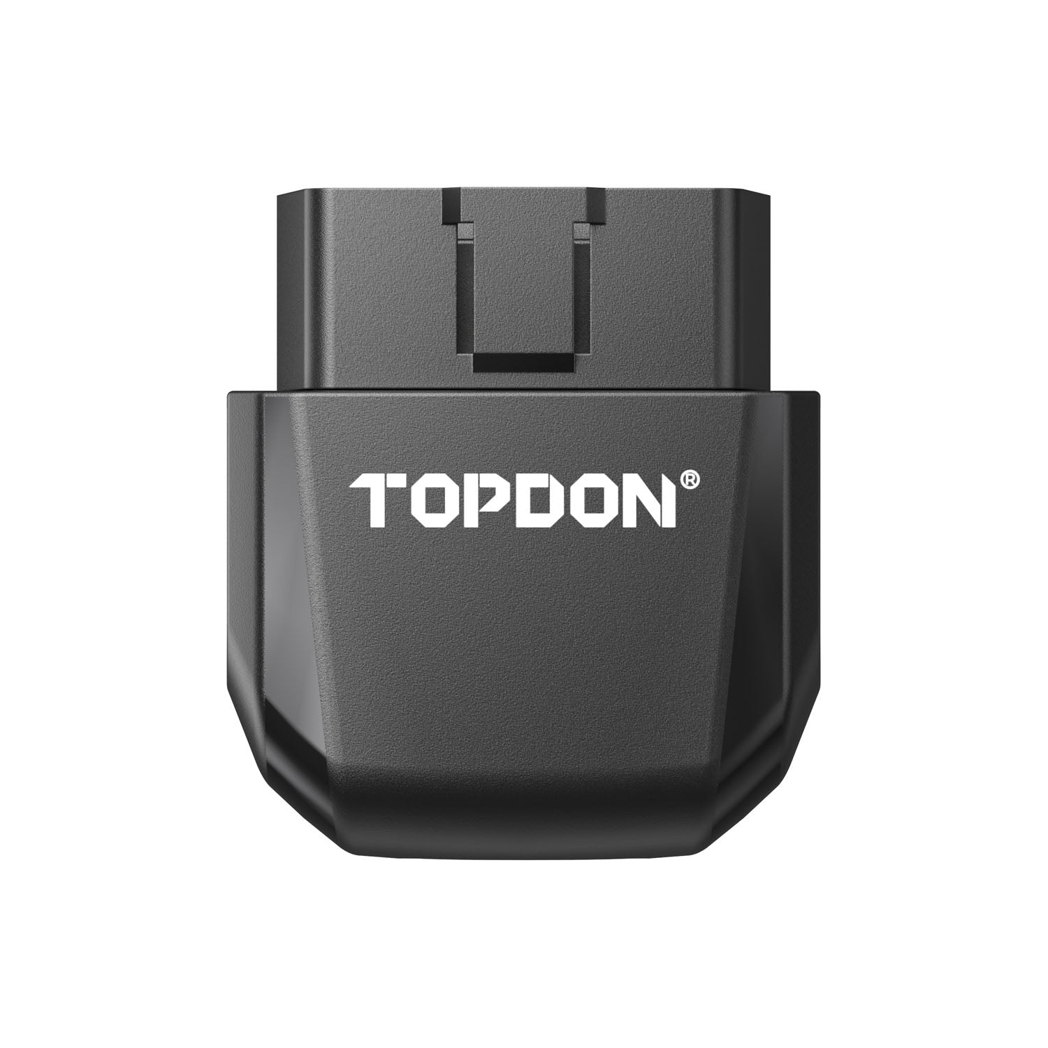 Front view of the TOPDON AFM/DFM Disabler OBD2 module for GM V6 and V8 vehicles with Active Fuel Management and Dynamic Fuel Management systems