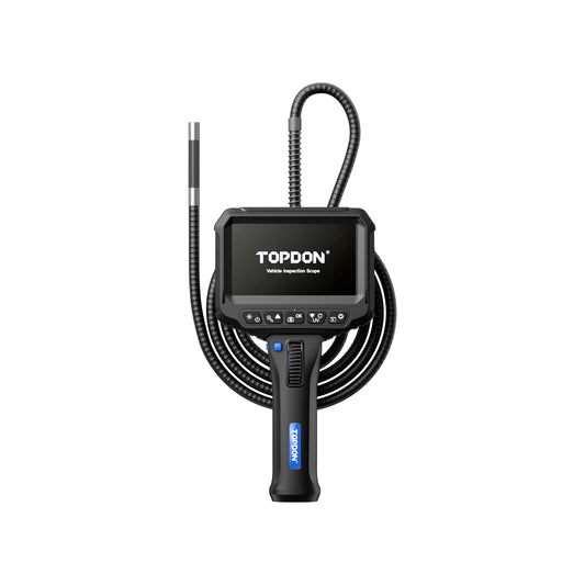 TOPDON VIS002UV automotive borescope with 365 nm UV and white LED lighting