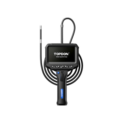 TOPDON VIS002 automotive borescope with 4.3-inch IPS display and articulating probe