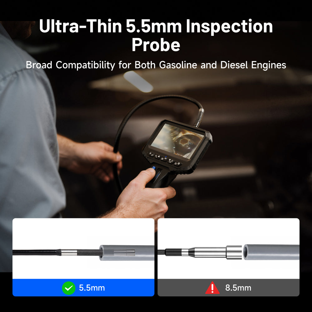TOPDON VIS002 1 MP HD camera for detecting engine defects and corrosion
