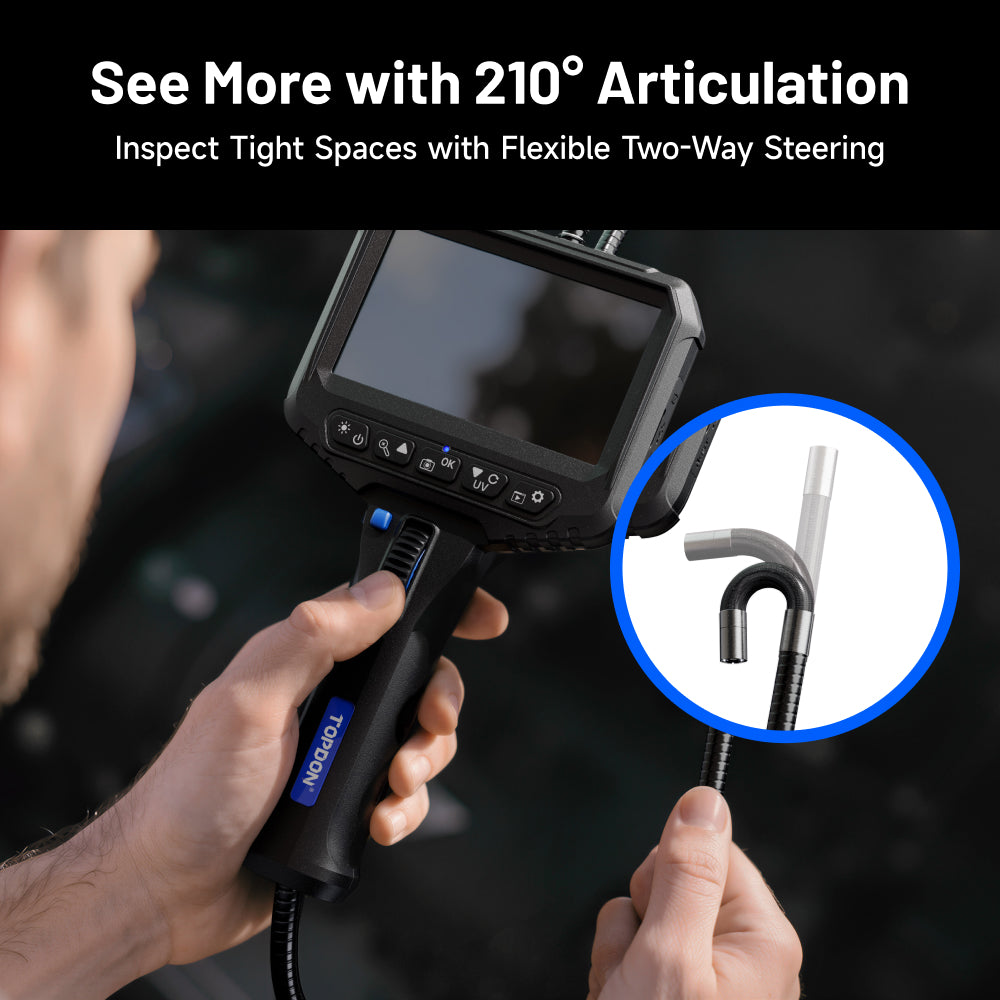 TOPDON VIS002UV 4.3-inch IPS display for clear real-time inspections