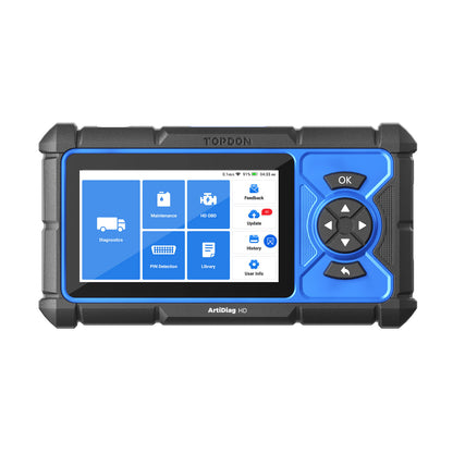 TOPDON ArtiDiag HD heavy-duty diagnostic scanner front view