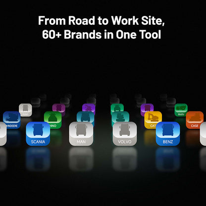 TOPDON ArtiDiag HD diagnostic tool supports over 60 truck and heavy equipment brands