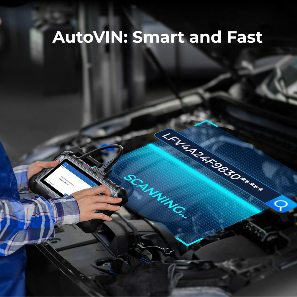 AutoVIN feature of the TOPDON ArtiDiag500 BMS performing fast and smart vehicle VIN scanning