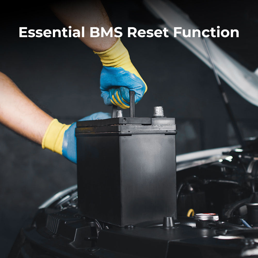 Battery replacement showing essential BMS reset function with TOPDON ArtiDiag500 BMS