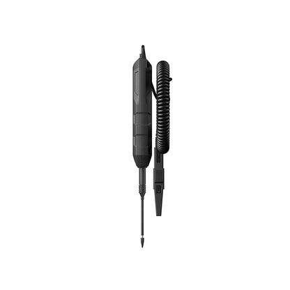 Rear view of TOPDON CT100 circuit tester with coiled cable wrap and probe holder for organized automotive electrical diagnostics