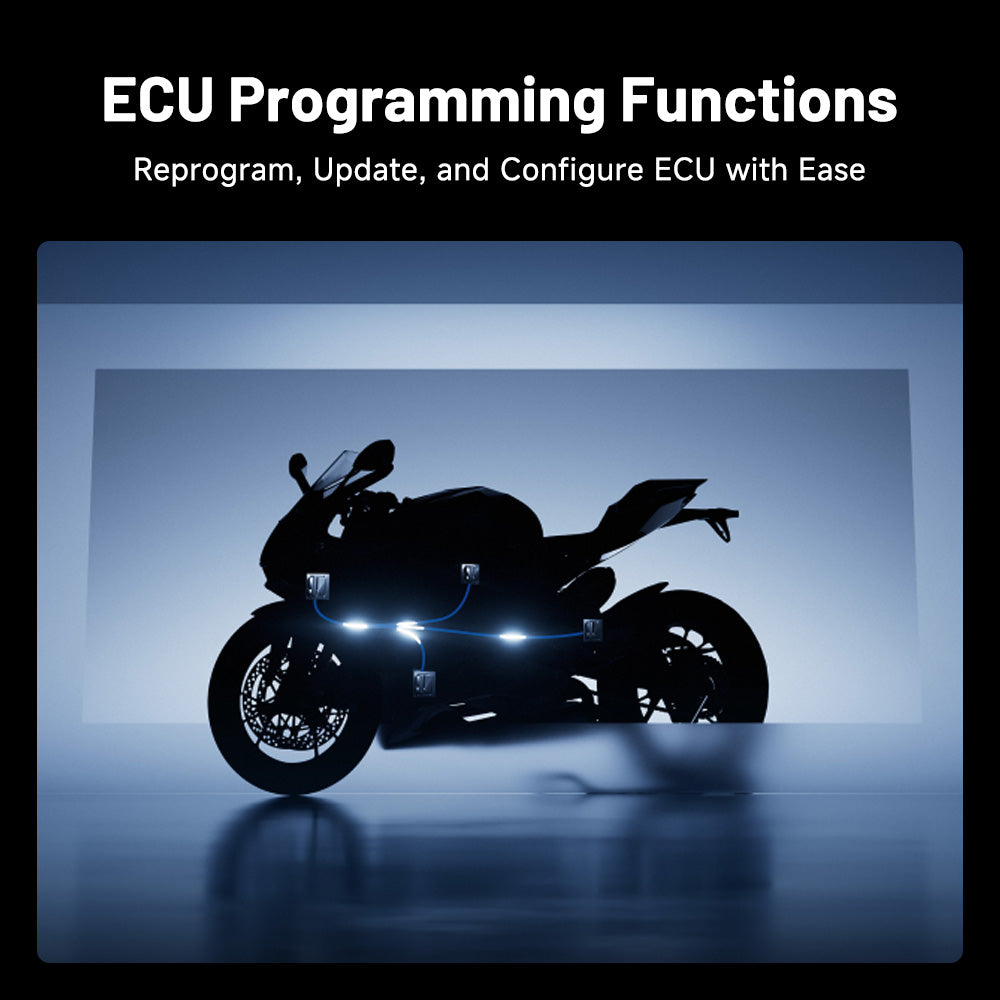 TOPDON ONE Moto motorcycle ECU programming, software update, and module configuration functions