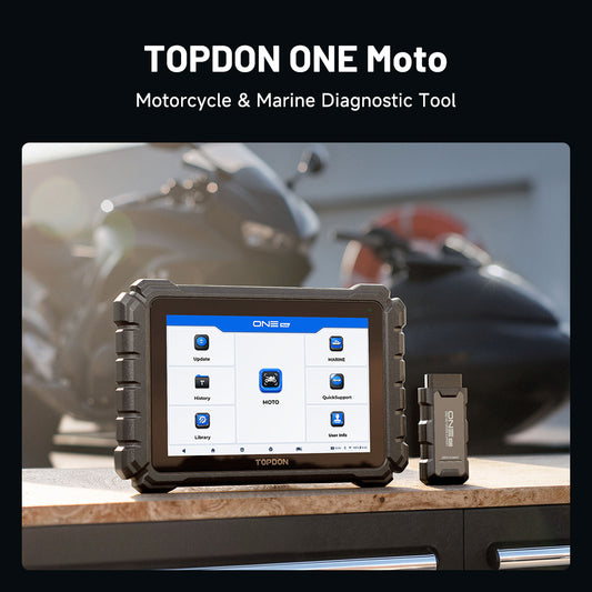 TOPDON ONE Moto motorcycle and marine diagnostic tool with ONE VCI