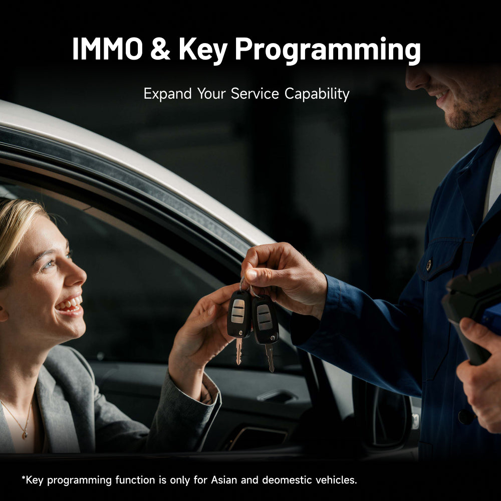 TOPDON ONE Plus IMMO and key programming functions for supported Asian and domestic vehicles