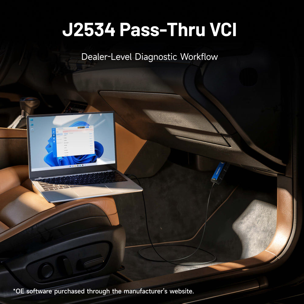 TOPDON ONE Plus diagnostic tablet with J2534 Pass-Thru VCI for OE software programming and dealer-level diagnostics