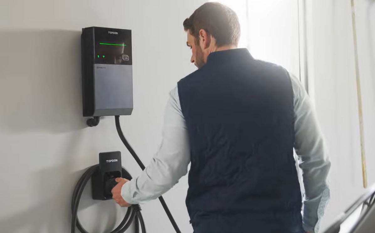 Topdon PulseQ EV Charger Mounted on Wall