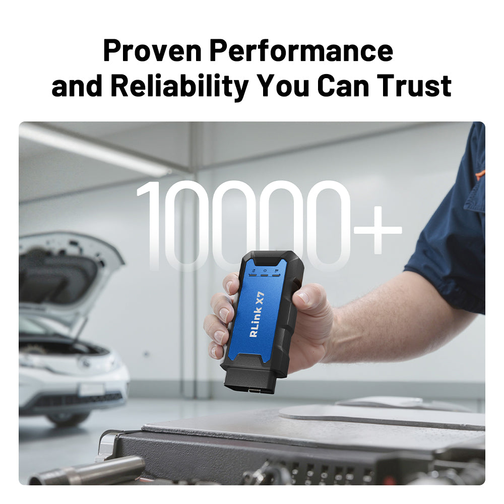 TOPDON RLink X7 proven performance diagnostic tool tested in over 10,000 vehicles