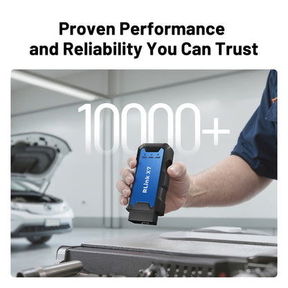 TOPDON RLink X7 proven performance diagnostic tool tested in over 10,000 vehicles