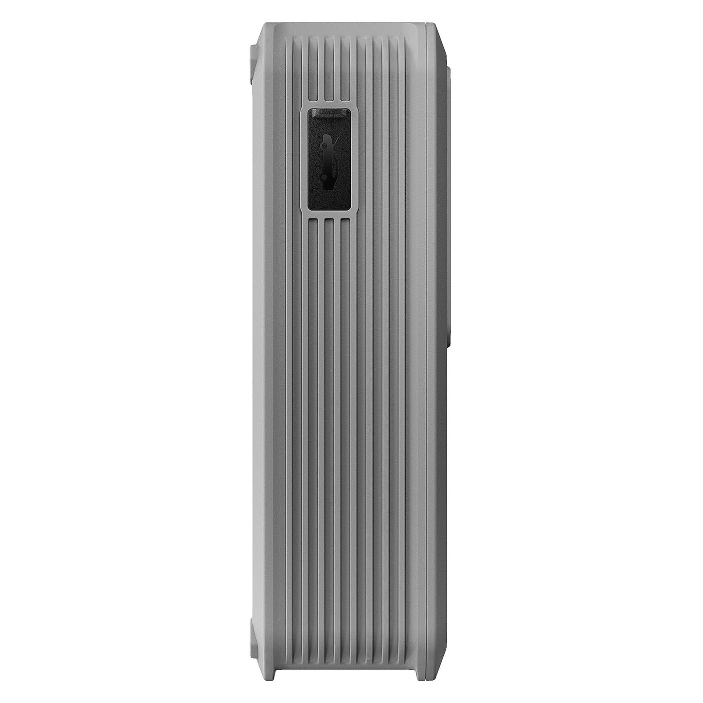 Side view of TOPDON V1200Air jump starter showing durable ribbed housing design