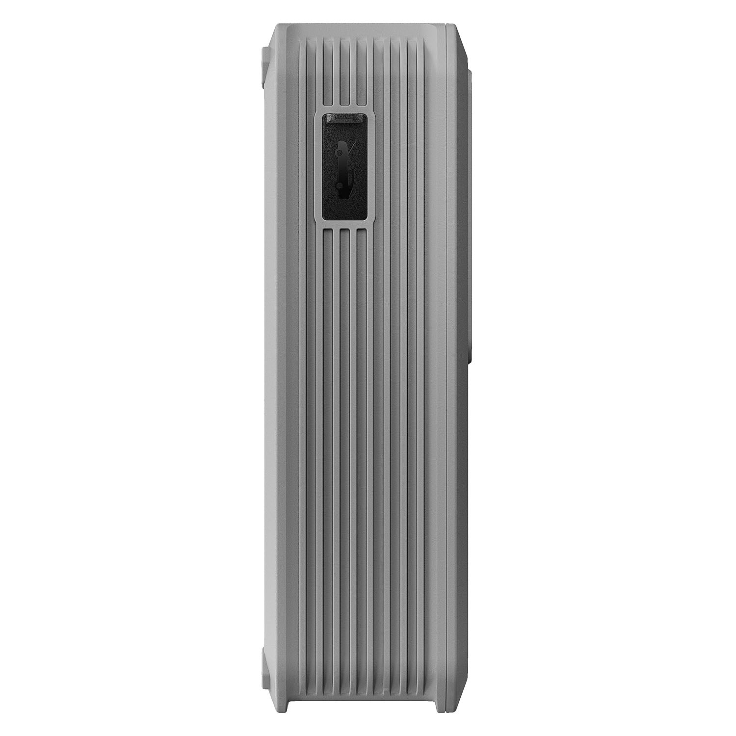 Side view of TOPDON V1200Air jump starter showing durable ribbed housing design