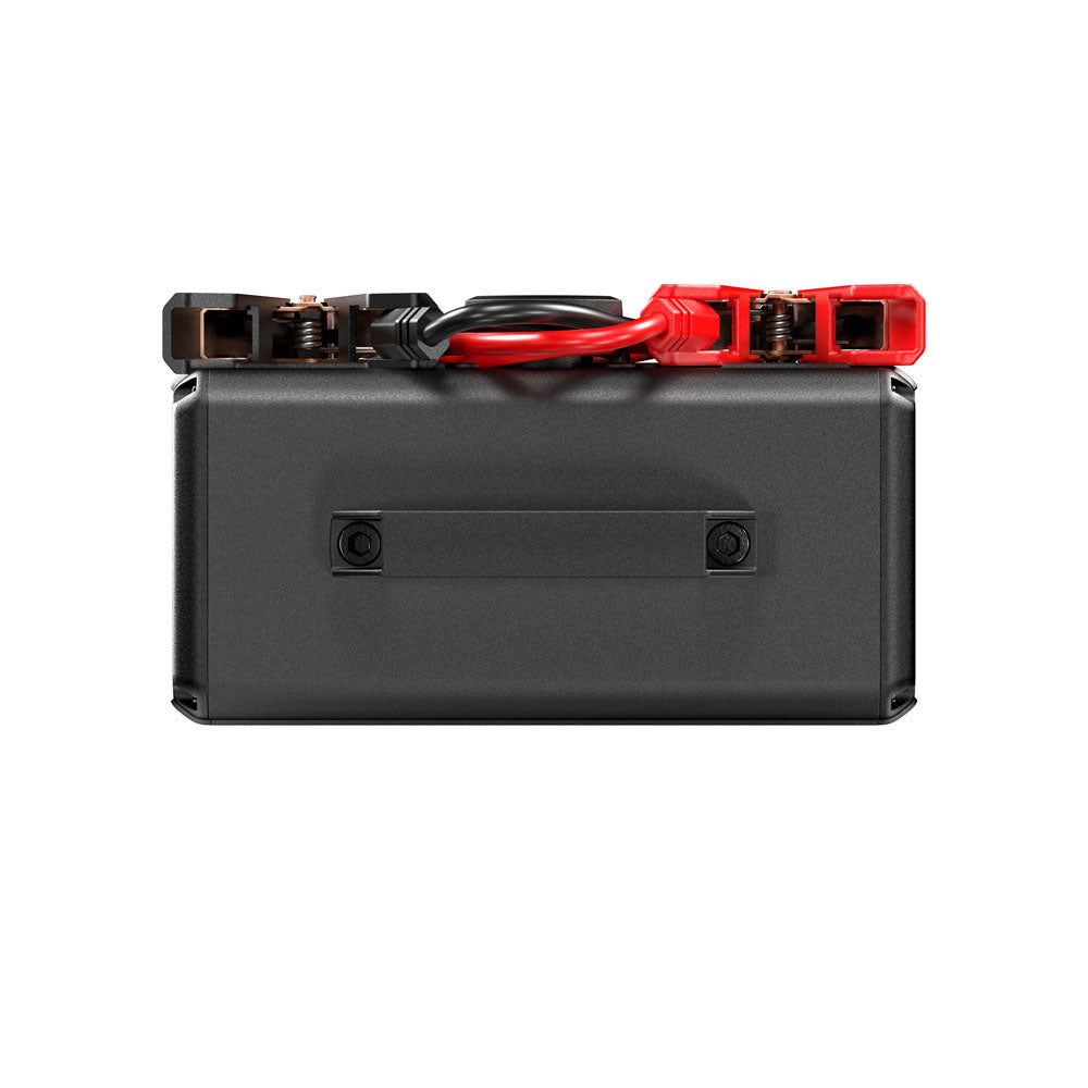 Top view of the TOPDON V4000 HD jump starter showing carry handle and cable routing.