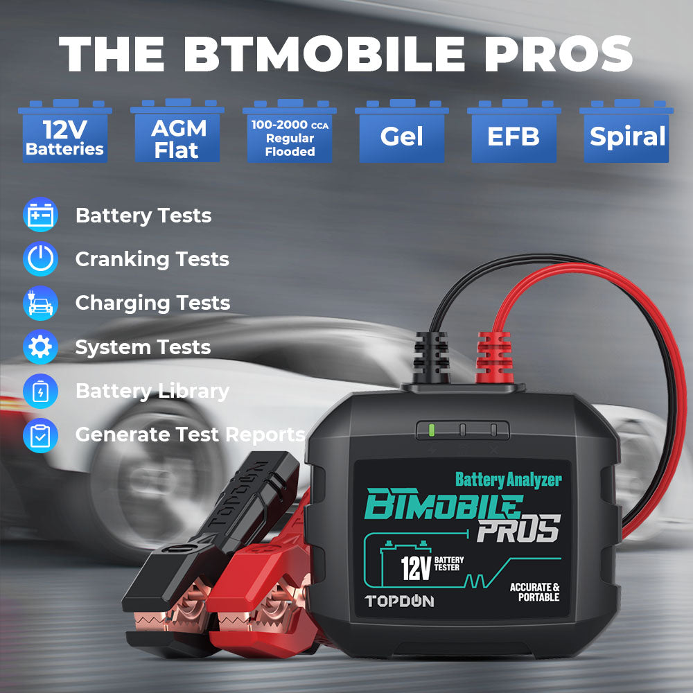 Battery Tester - TOPDON BTMobile ProS - Concept Garage Equipment